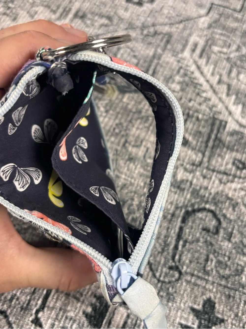 Vera Bradley lanyard and ID case in Butterfly‎ By pattern